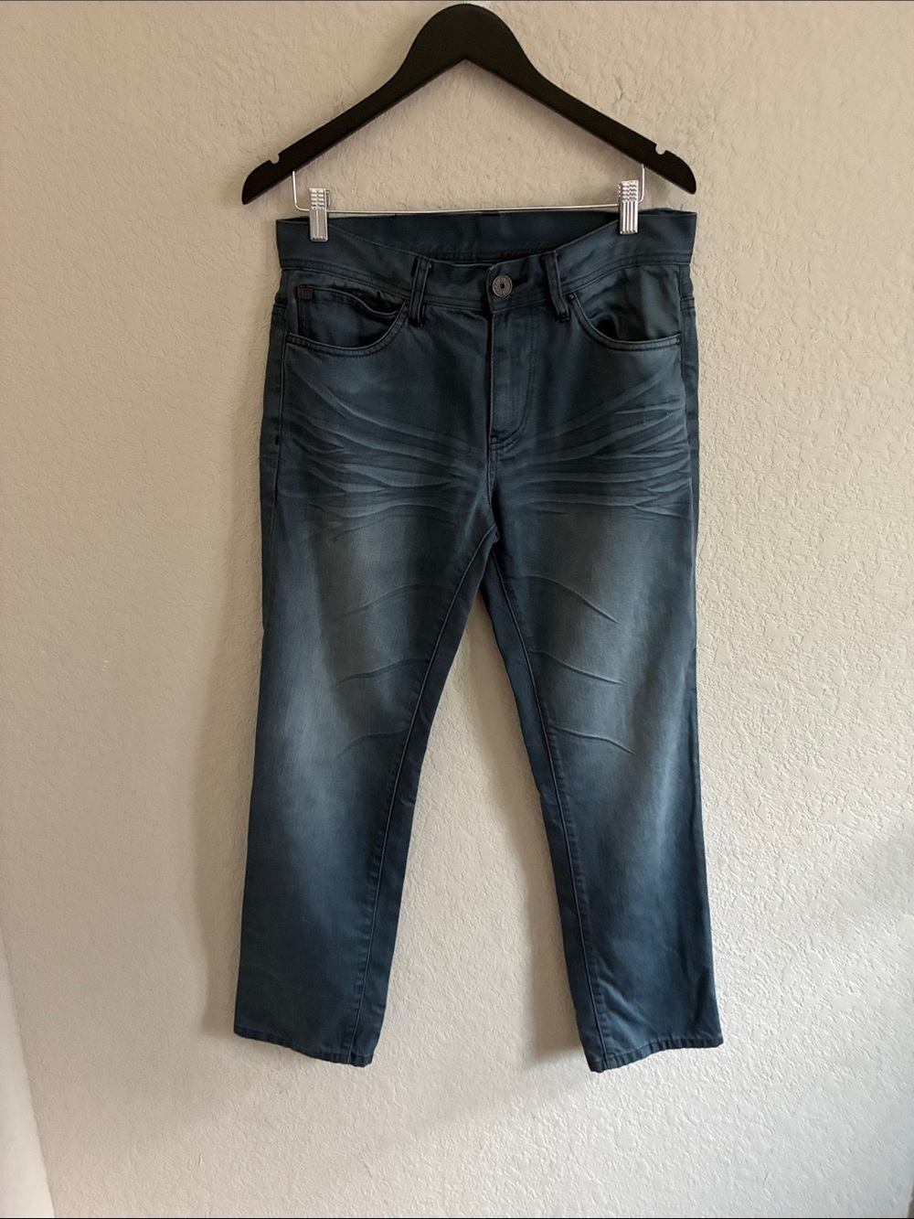 Armani Exchange Slim Fit Washed Blue Jeans